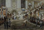 Jean-Leon Gerome Reception of Le Grand Conde at Versailles oil on canvas